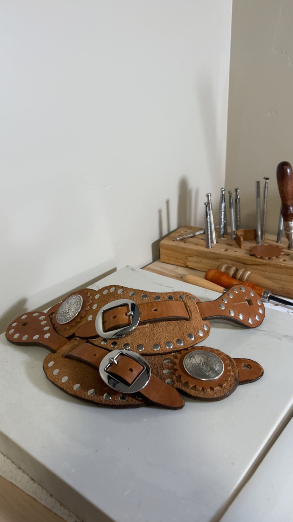 Buckaroo Coin Spur Straps
