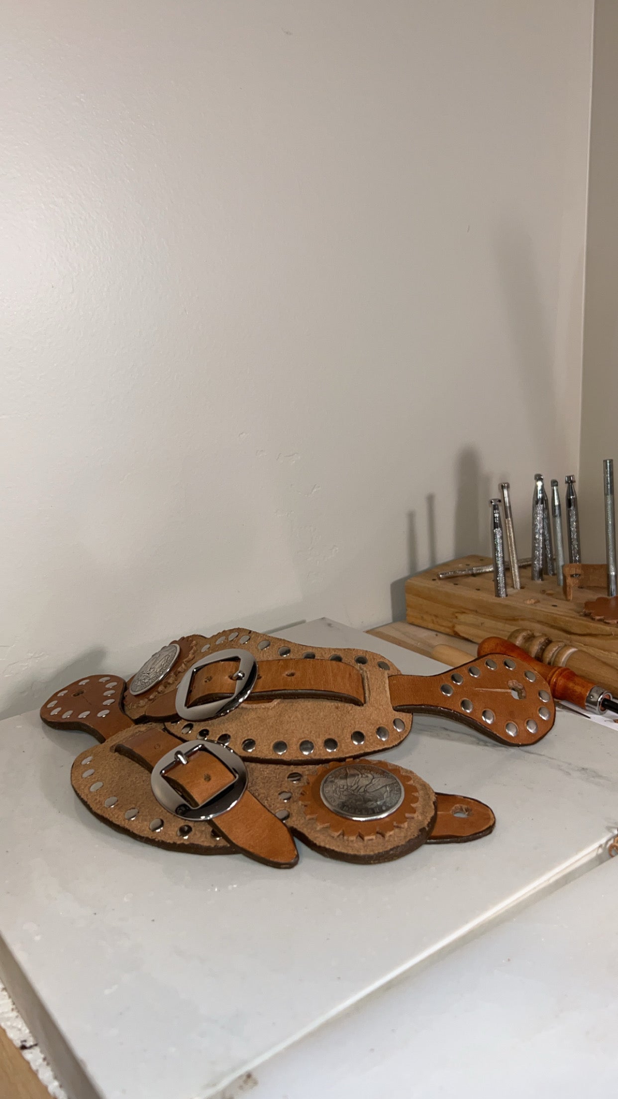 Buckaroo Coin Spur Straps