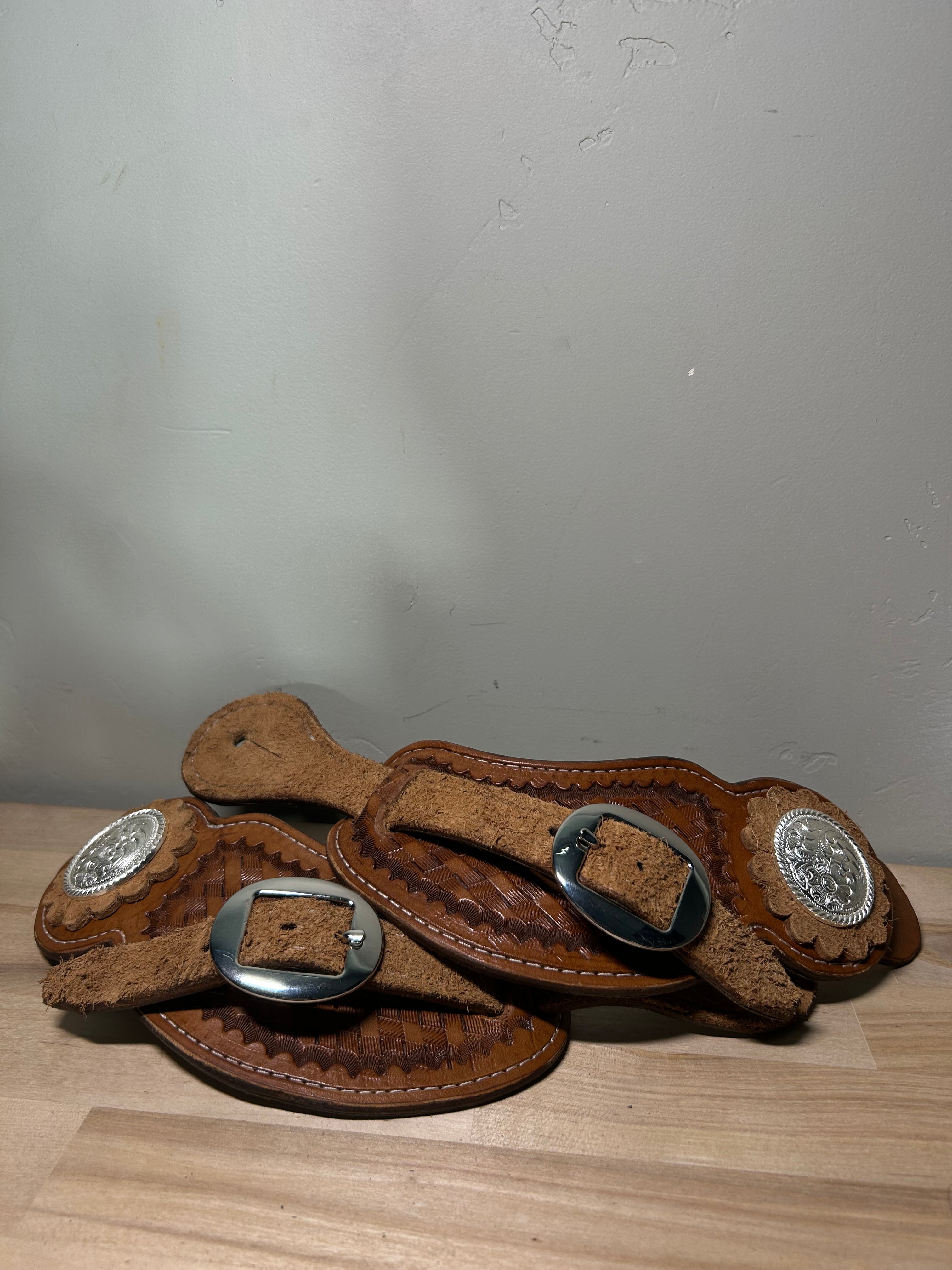 Buckaroo Half Roughout Spur Straps