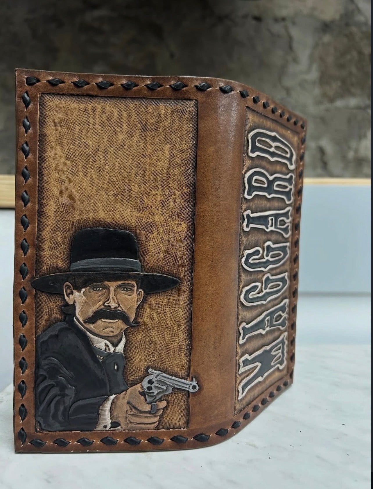 Custom Leather Roper Wallets