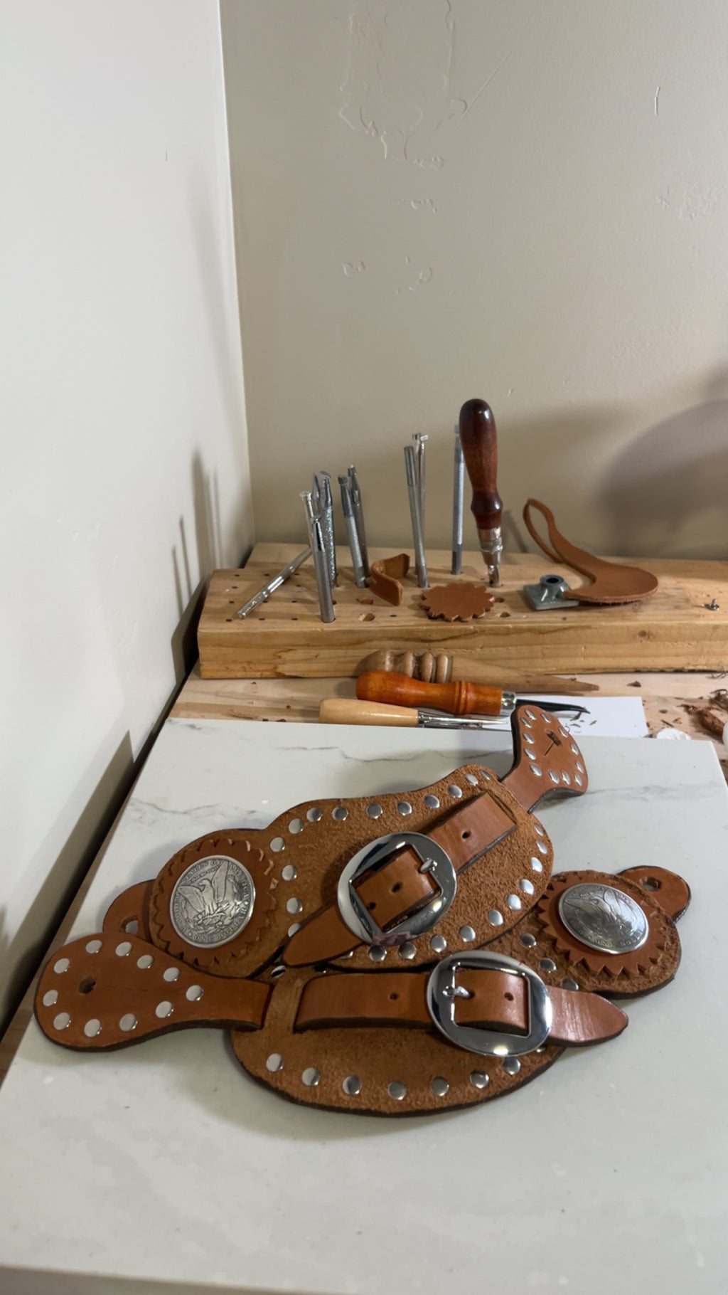 Buckaroo Coin Spur Straps