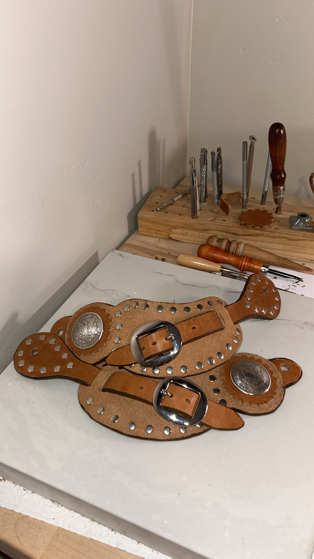 Buckaroo Coin Spur Straps