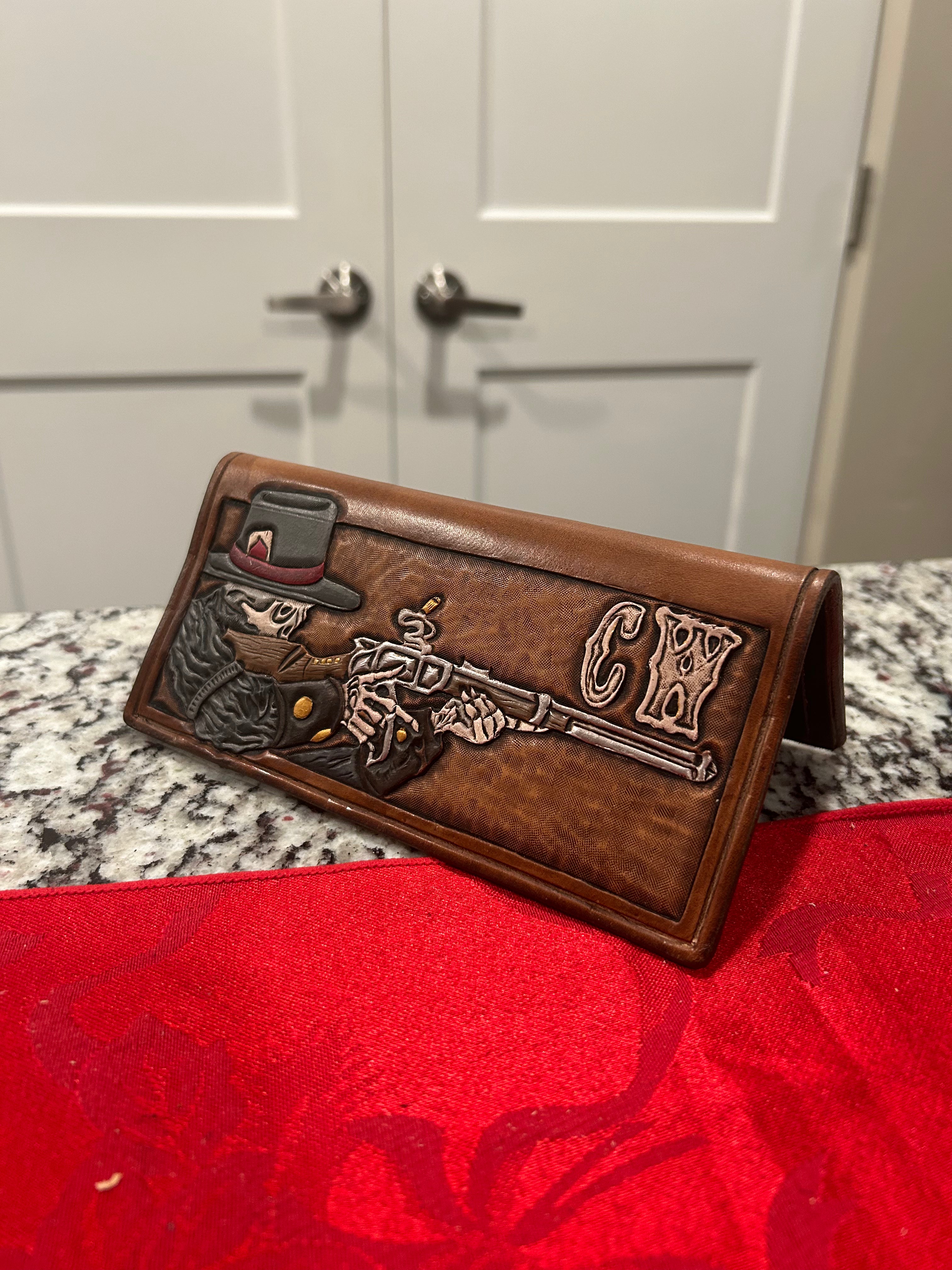 Roper Rodeo Wallet Cowboy Skeleton Roper Wallets – T4 Leather & Saddlery