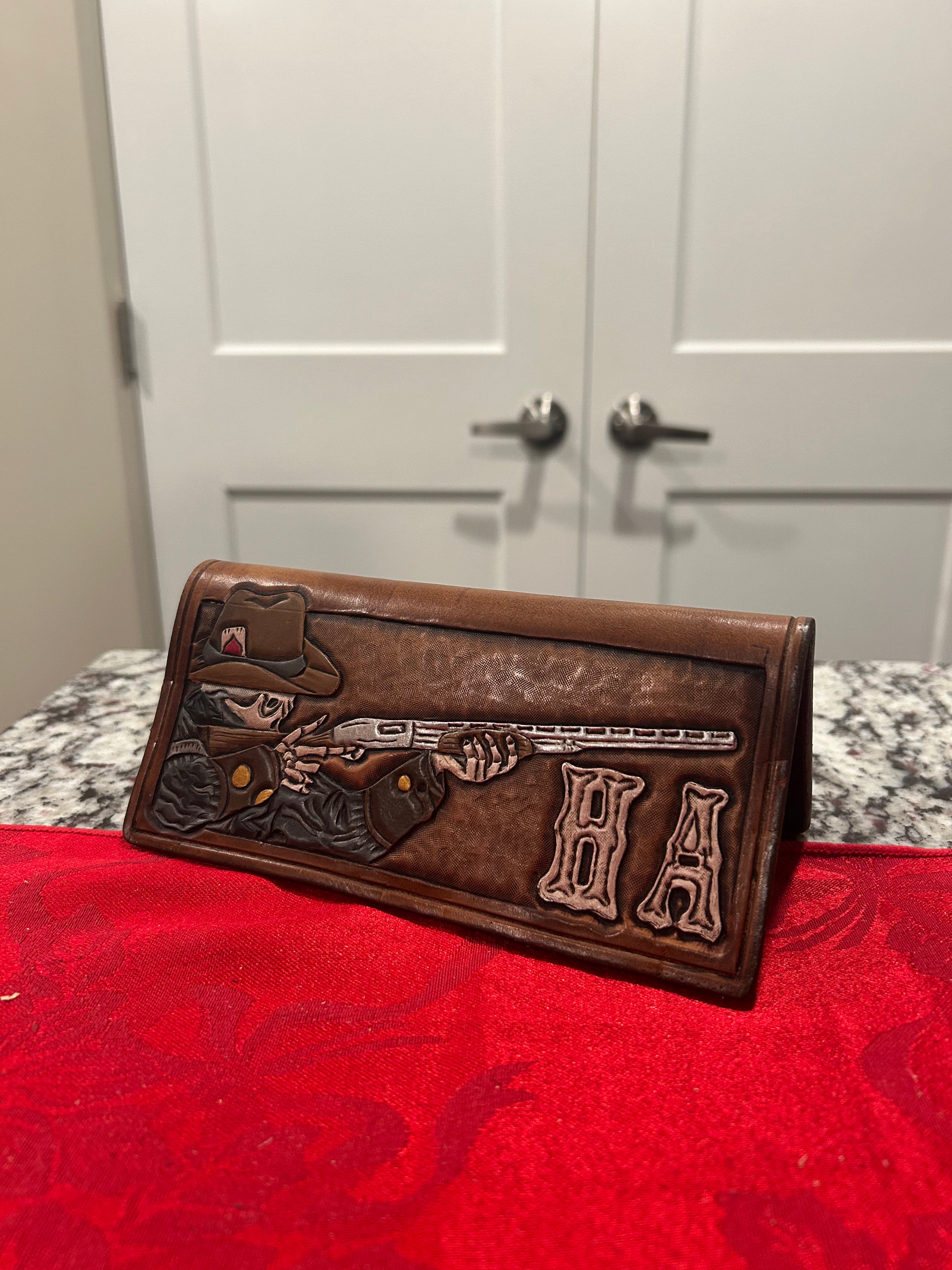 Roper Rodeo Wallet Cowboy Skeleton Roper Wallets – T4 Leather & Saddlery