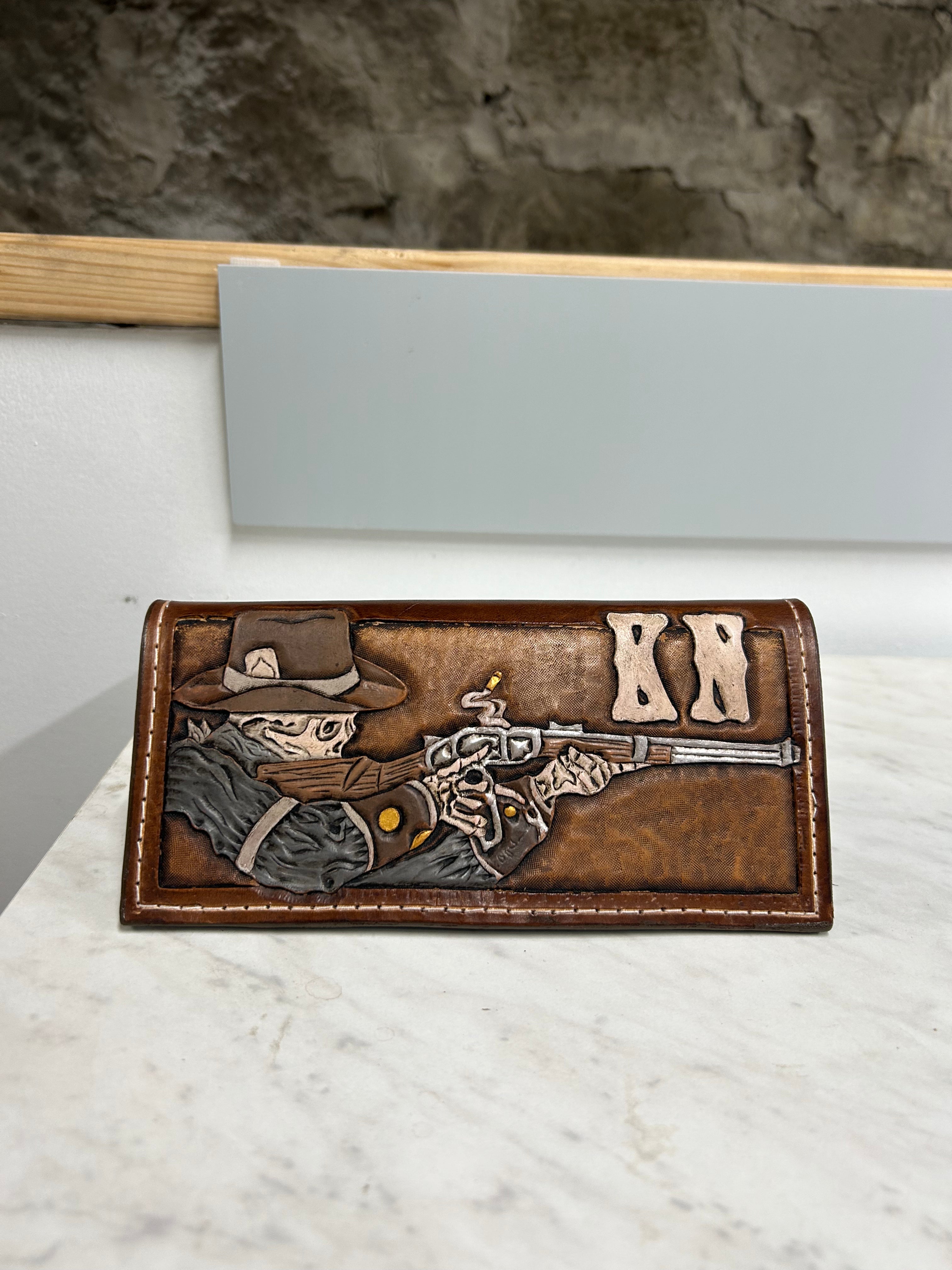 Roper Rodeo Wallet Cowboy Skeleton Roper Wallets – T4 Leather & Saddlery